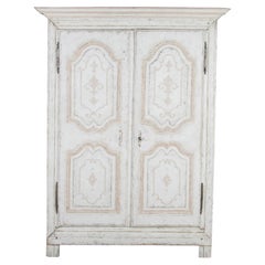 Early 18th Century Louis XIV Armoire with Hand Painted Finish
