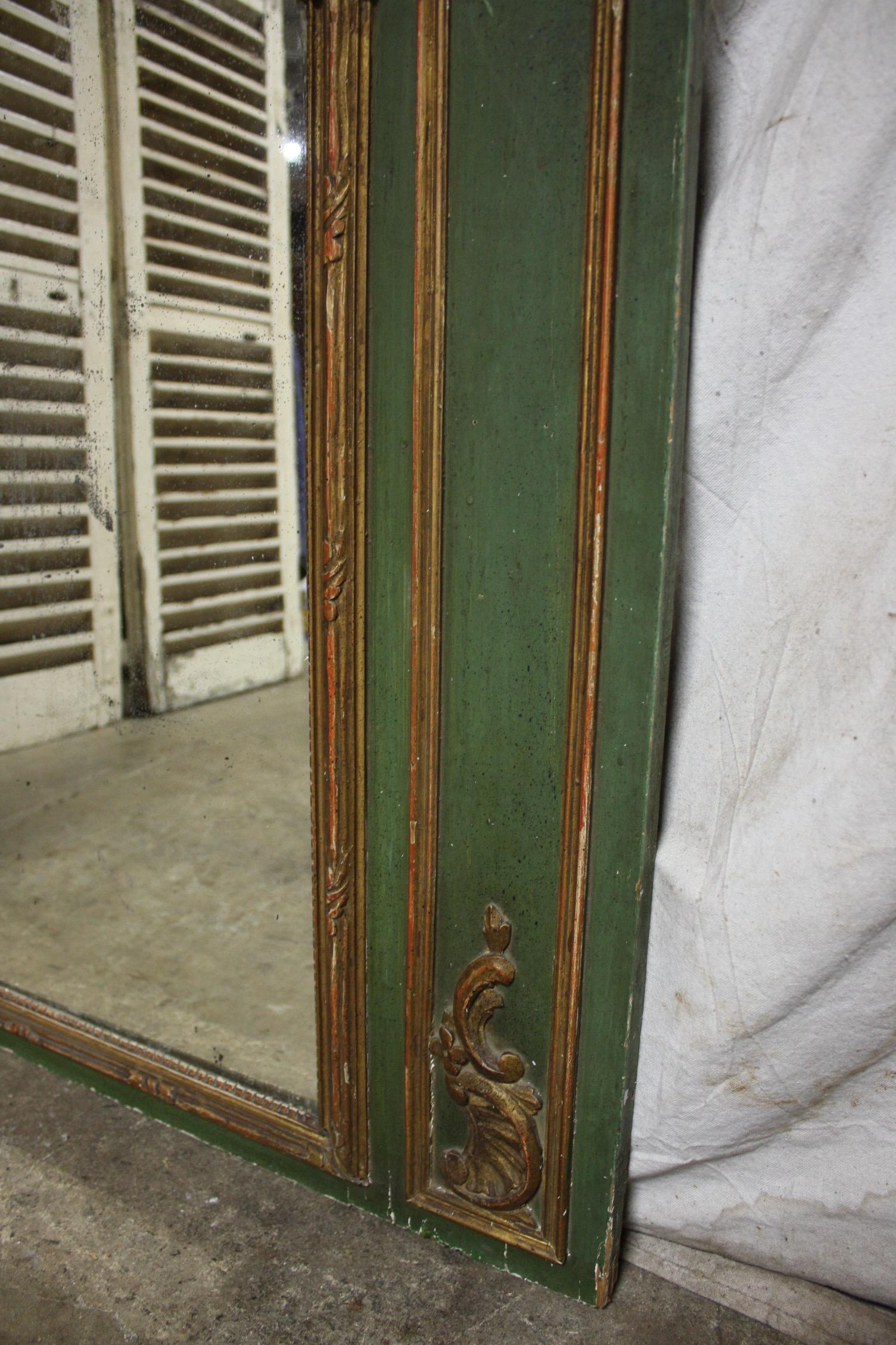 Early 18th Century Louis XV Period Trumeau Mirror For Sale 3