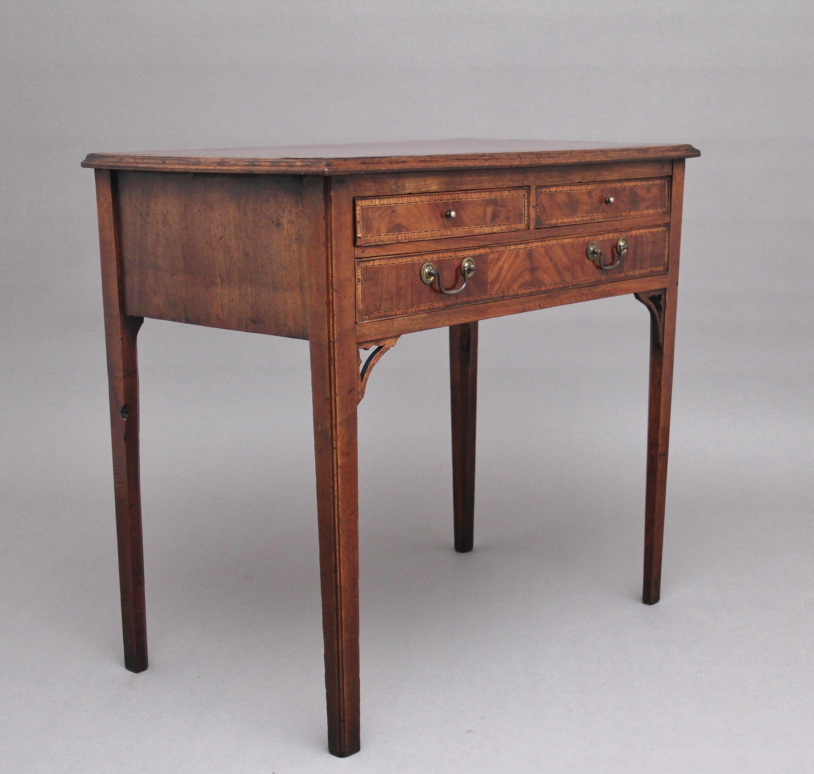 British Early 18th Century Mahogany Side Table