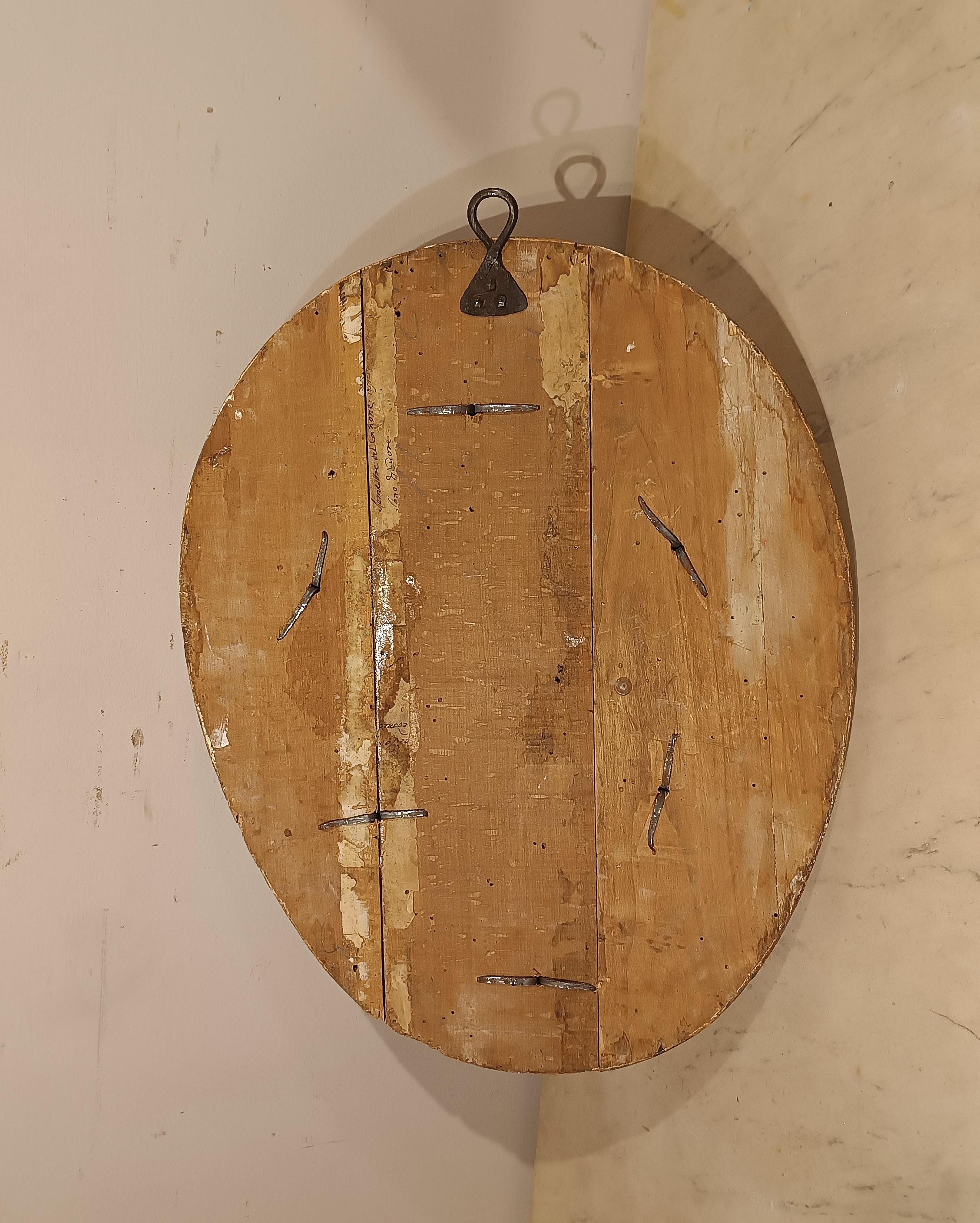 ESCUDO MEDICO DEL SIGLO XVIII EN MADERA PINTADA en venta 2