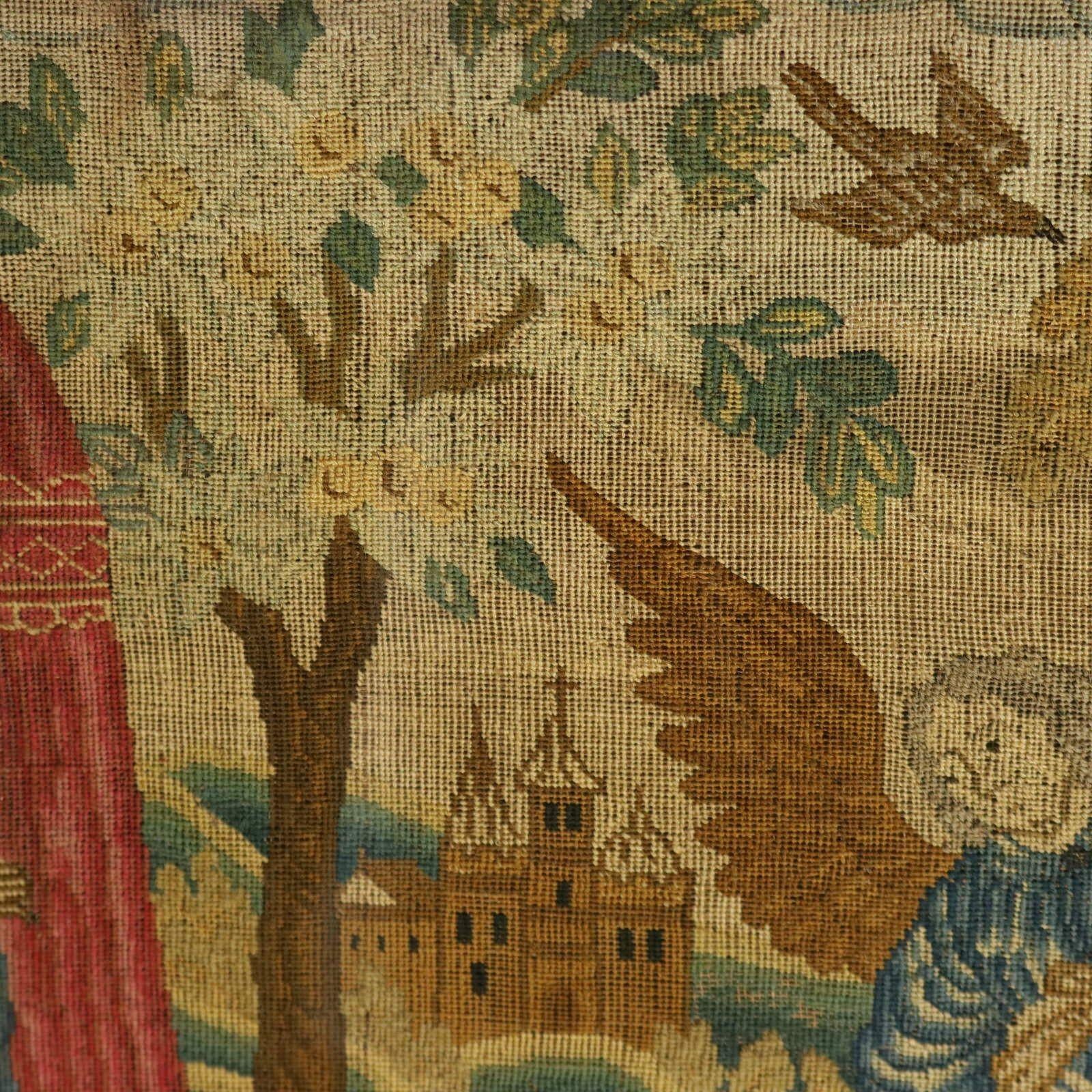 Quadro ad ago dell'inizio del XVIII secolo raffigurante degli angeli in vendita 1