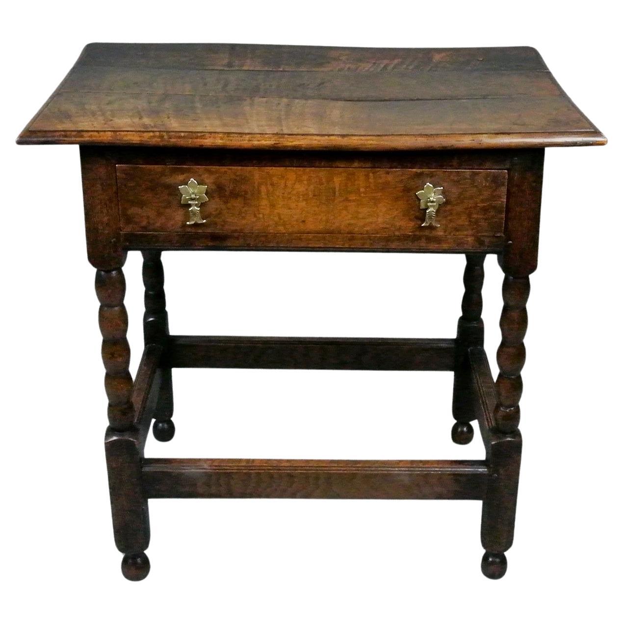 Early 18th Century Oak and Elm Lowboy c. 1710 For Sale