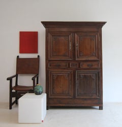 Early 18th Century Oak Baroque Cabinet