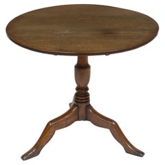 Antique Early 18th Century Oak Legs-Of-Man Tripod Table