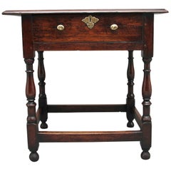Early 18th Century oak side table