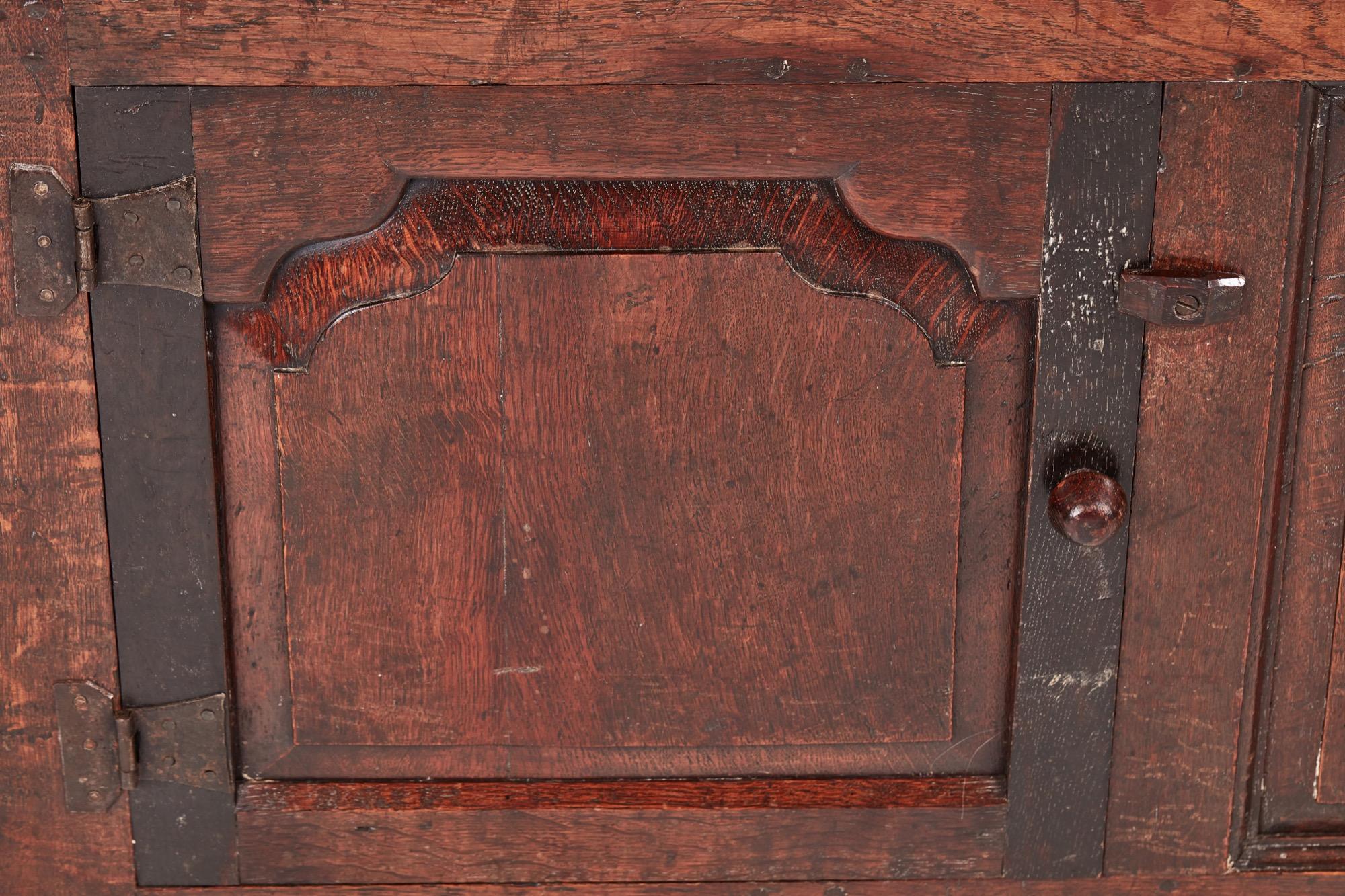 Early 18th Century Oak Welsh Dresser Base 1