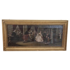 Antique Early 18th Century Oil Painting on Canvas