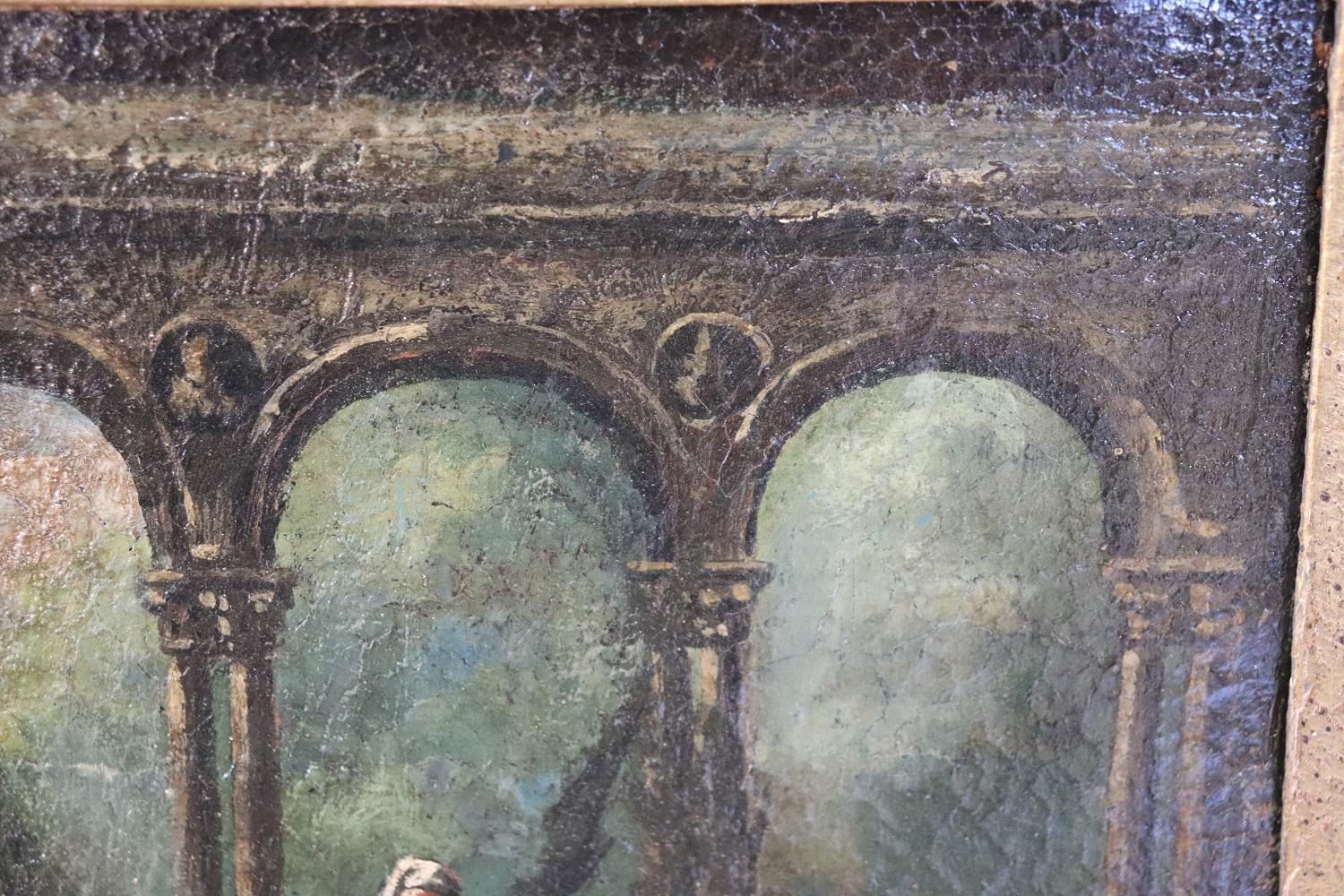 Ölgemälde auf Leinwand aus dem frühen 18. Jahrhundert im Stil von Alessandro Magnasco im Angebot 1
