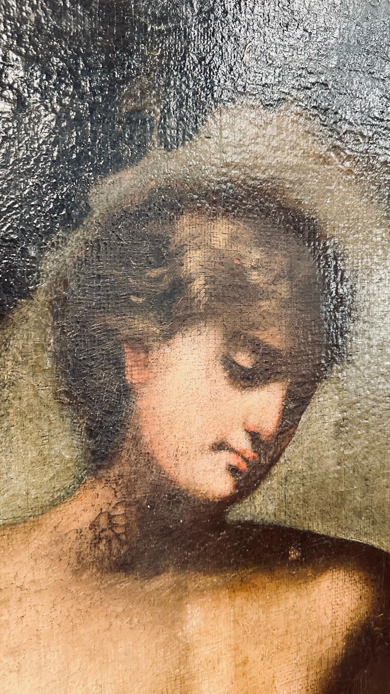 Toile Peinture du début du XVIIIe siècle représentant Adam - École romaine en vente