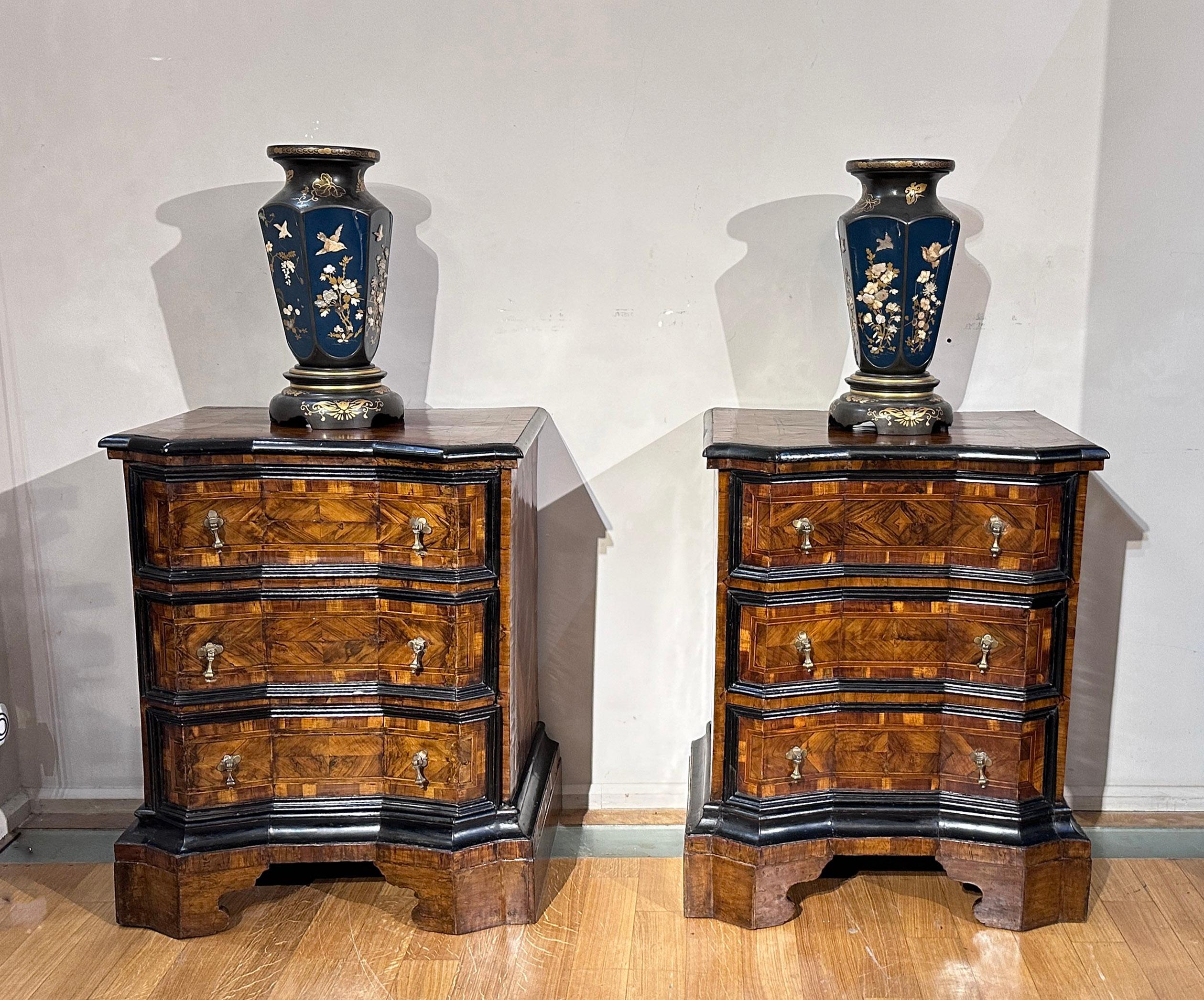EARLY 18th CENTURY PAIR OF CHESTS LOUIS XIV  2