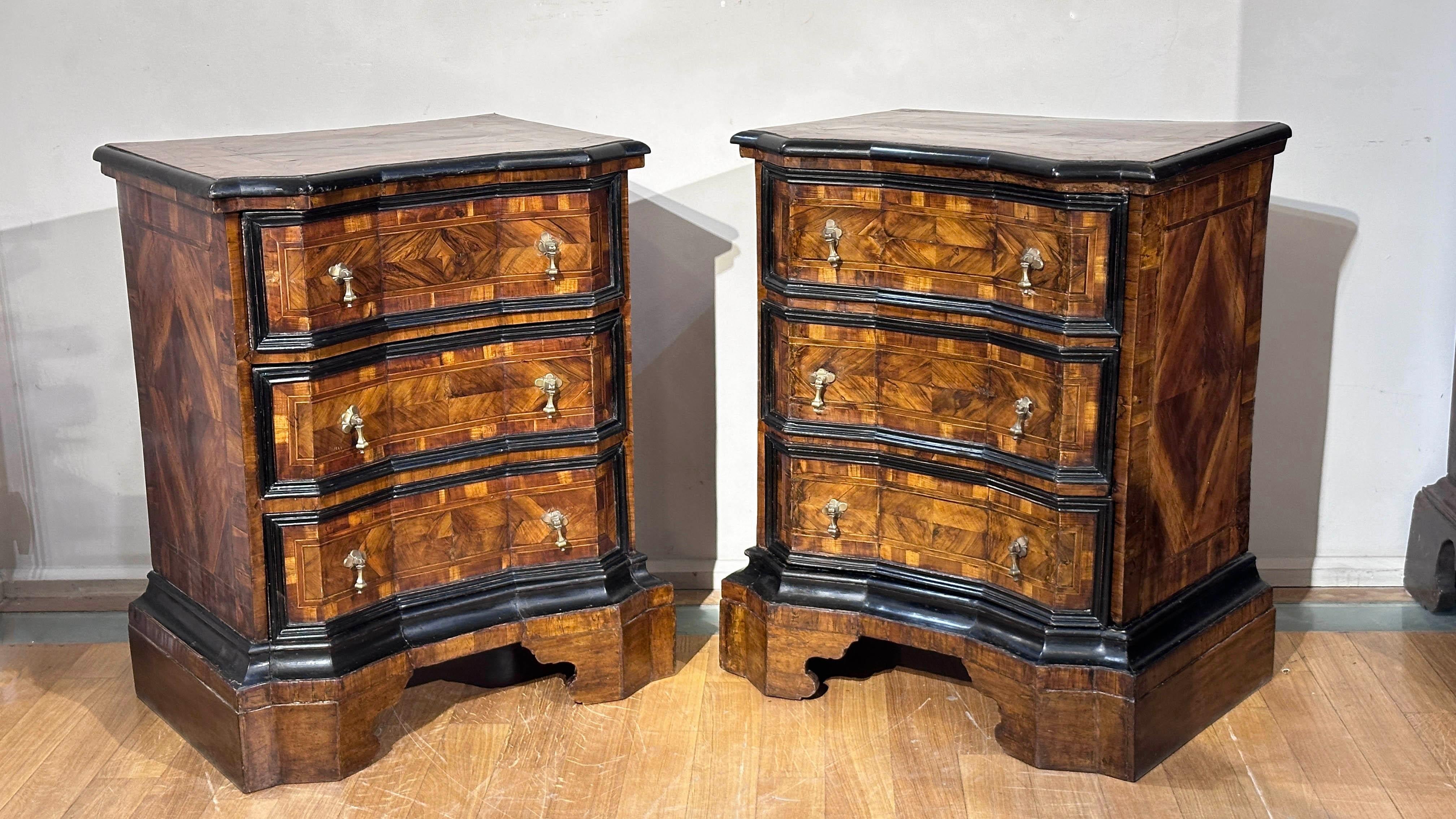 Louis XIV EARLY 18th CENTURY PAIR OF CHESTS LOUIS XIV 