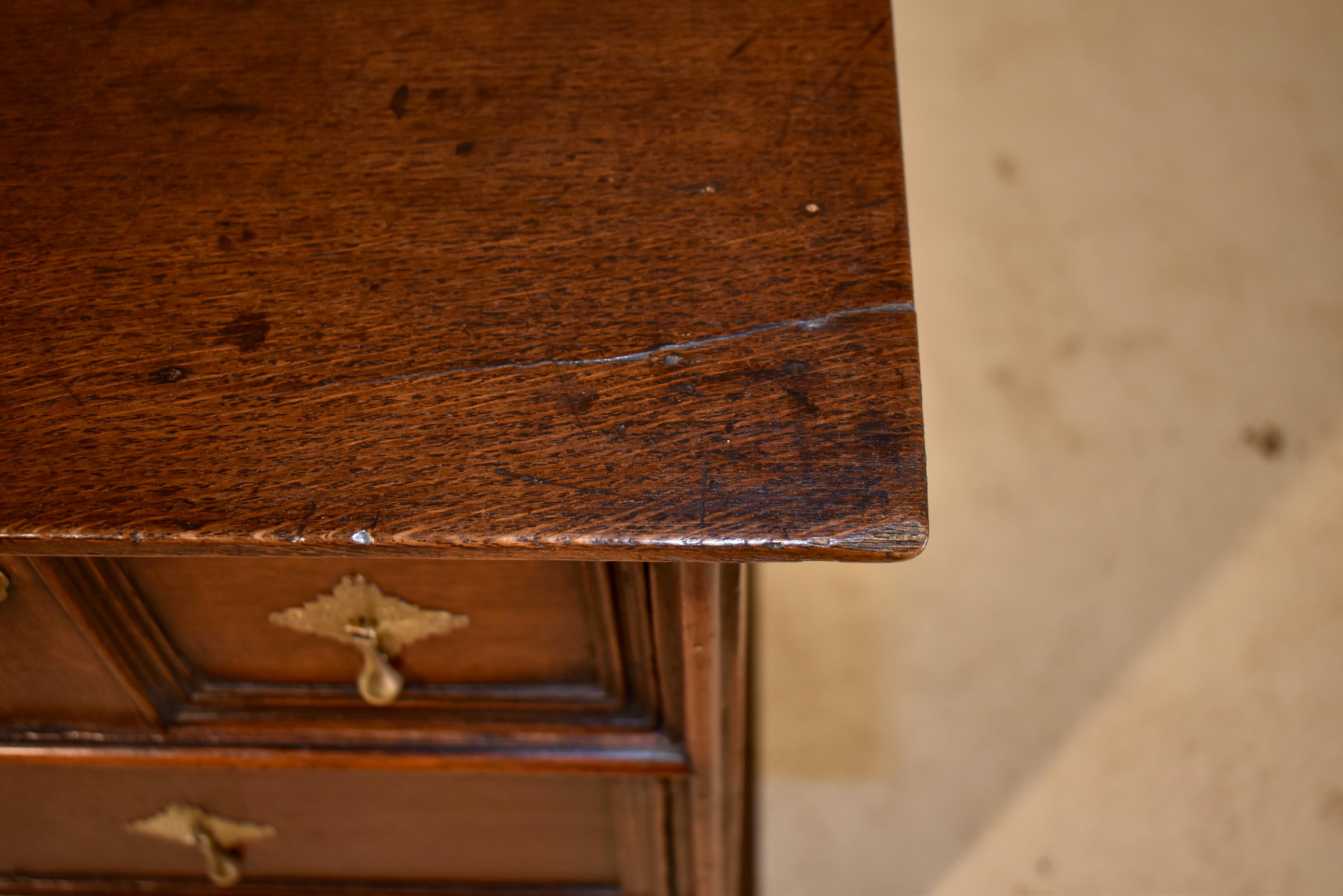 Early 18th Century Paneled Chest of Drawers For Sale 1