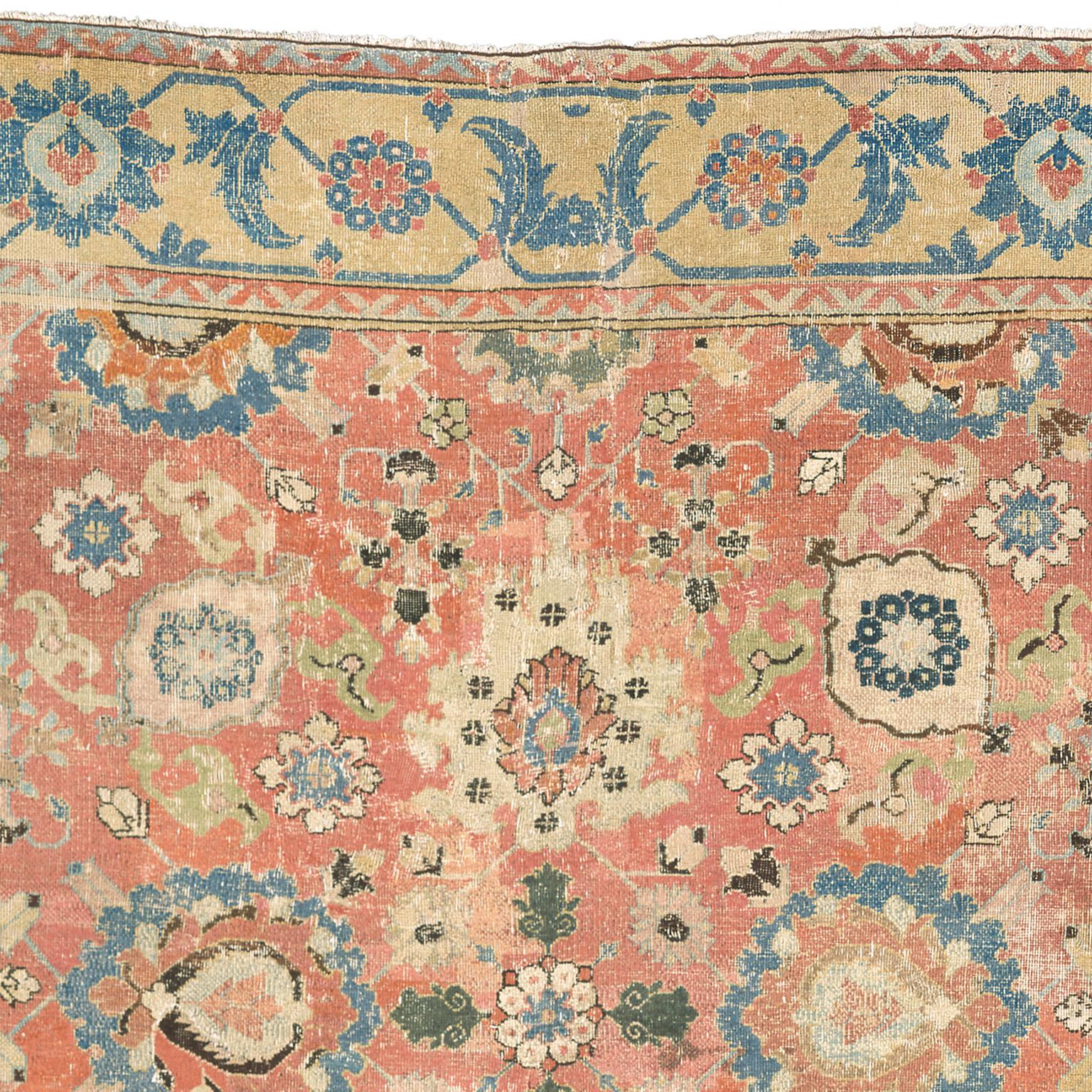 Hand-Knotted Early 18th Century Persian Khorassan Rug For Sale