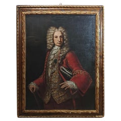 Antique EARLY 18th CENTURY PORTRAIT OF A GENTLEMAN 