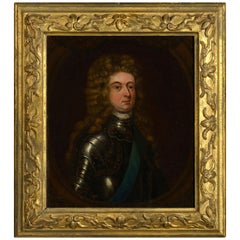 Antique Early 18th Century Portrait of John Churchill, 1st Duke of Marlborough