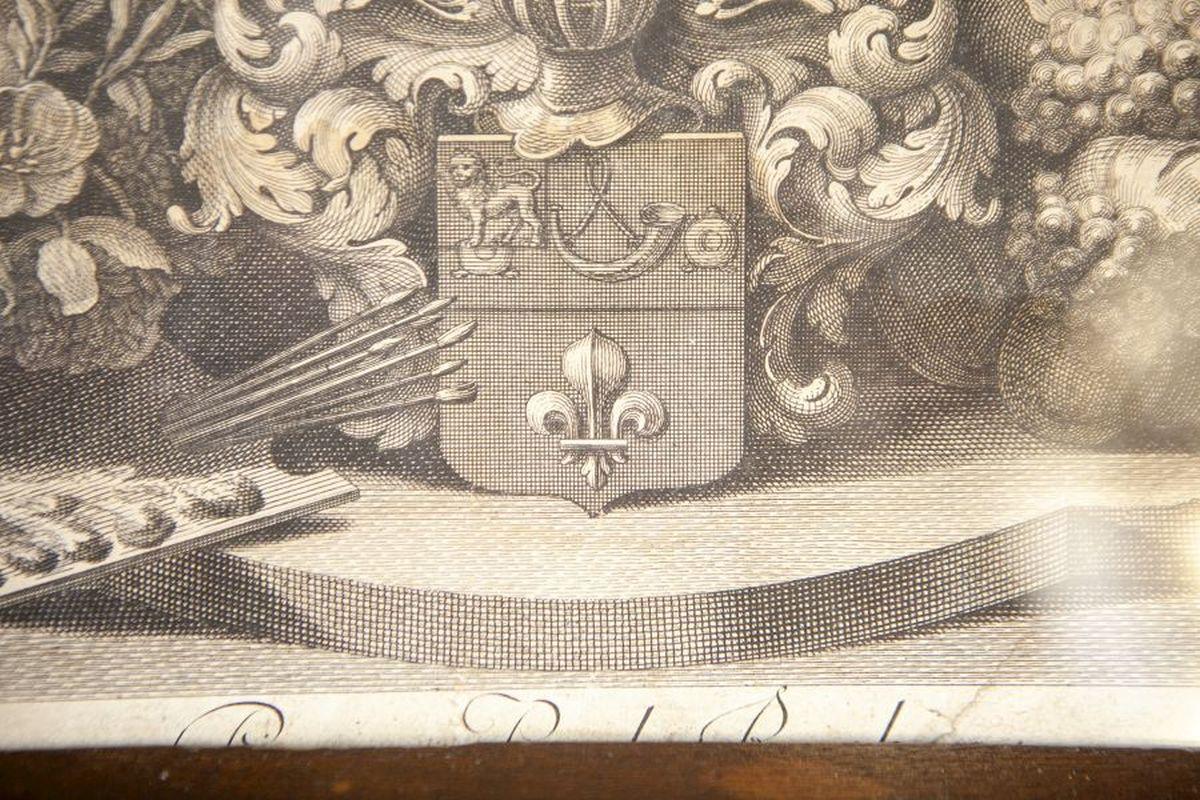 Porträt von Rubens aus dem frühen 18. Jahrhundert nach Anthony Van Dyck – Gravur im Zustand „Gut“ im Angebot in Opole, PL