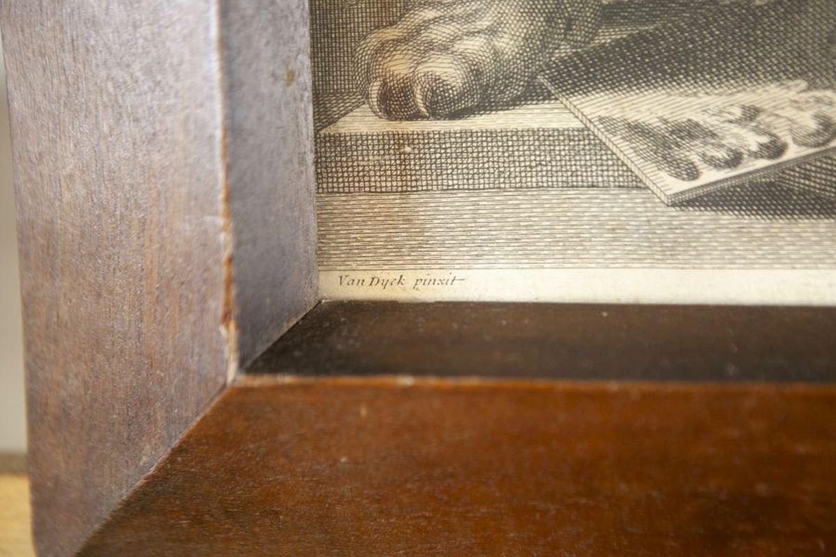 Porträt von Rubens aus dem frühen 18. Jahrhundert nach Anthony Van Dyck – Gravur im Angebot 1