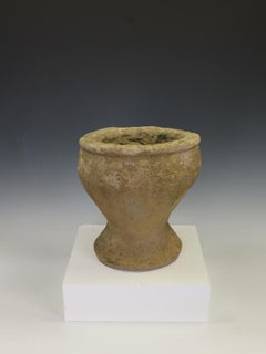 Early 18th Century Primitive Hand-Carved York Stone Garden Planter