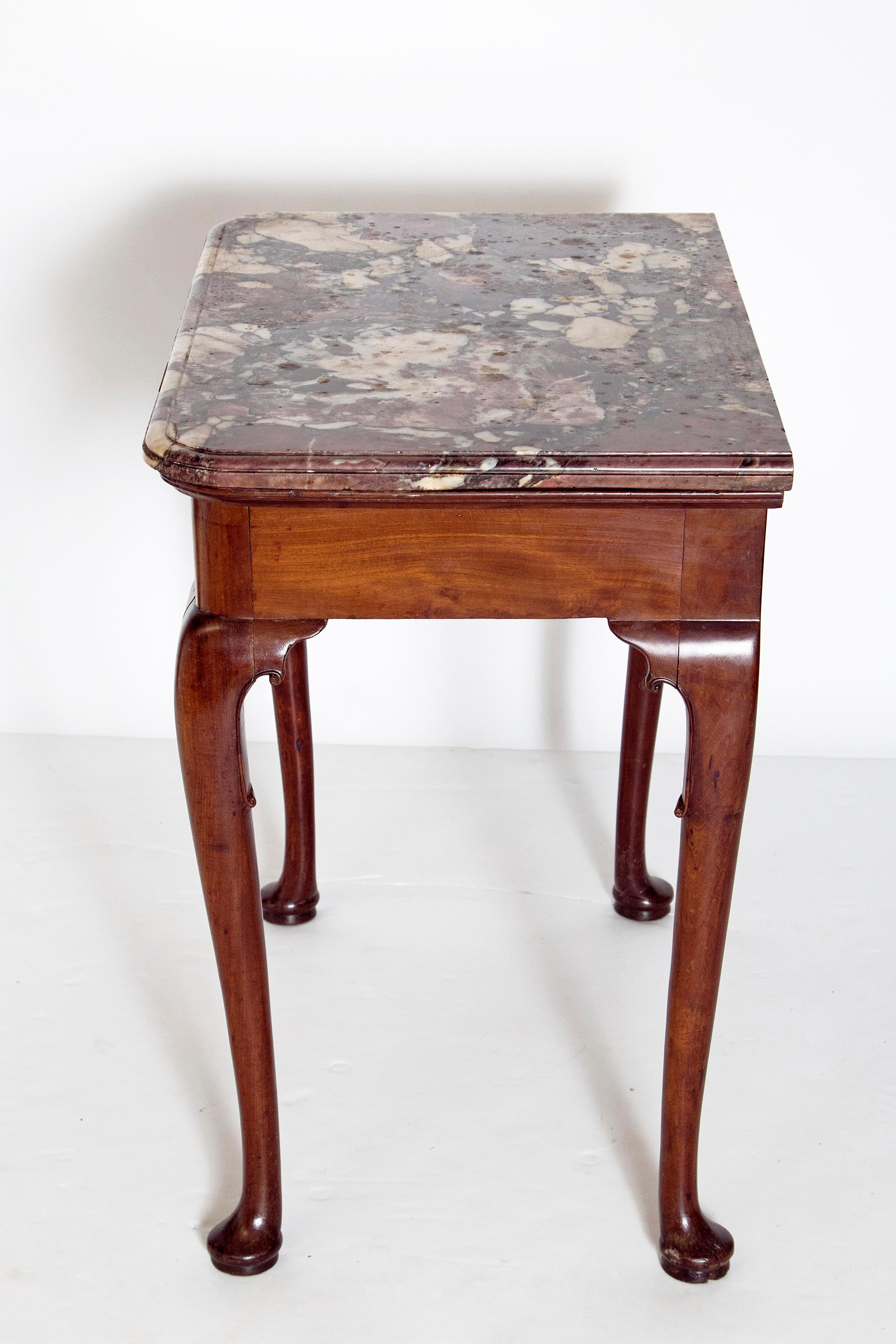 Early 18th Century Queen Anne Mahogany Side Table 1