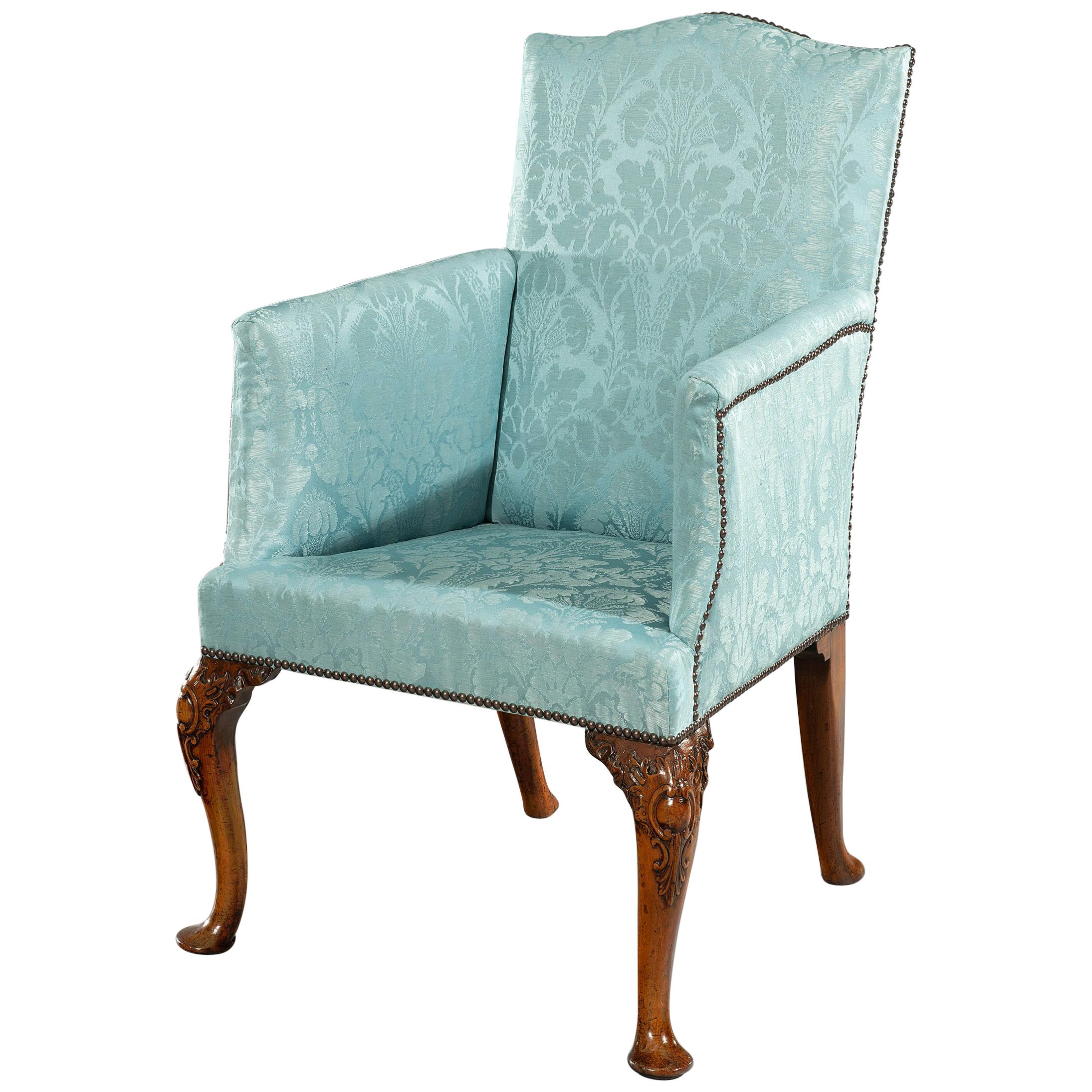 Early 18th Century Queen Anne Period Walnut Armchair For Sale