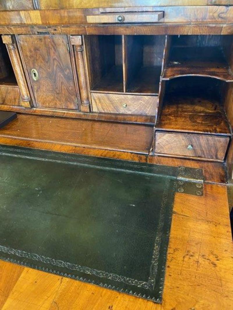 Early 18th Century Queen Anne Period Walnut Bureau Bookcase 1