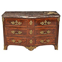 Early 18th Century Regence Chest of Drawers Kingwood, Fruit Wood Bronze