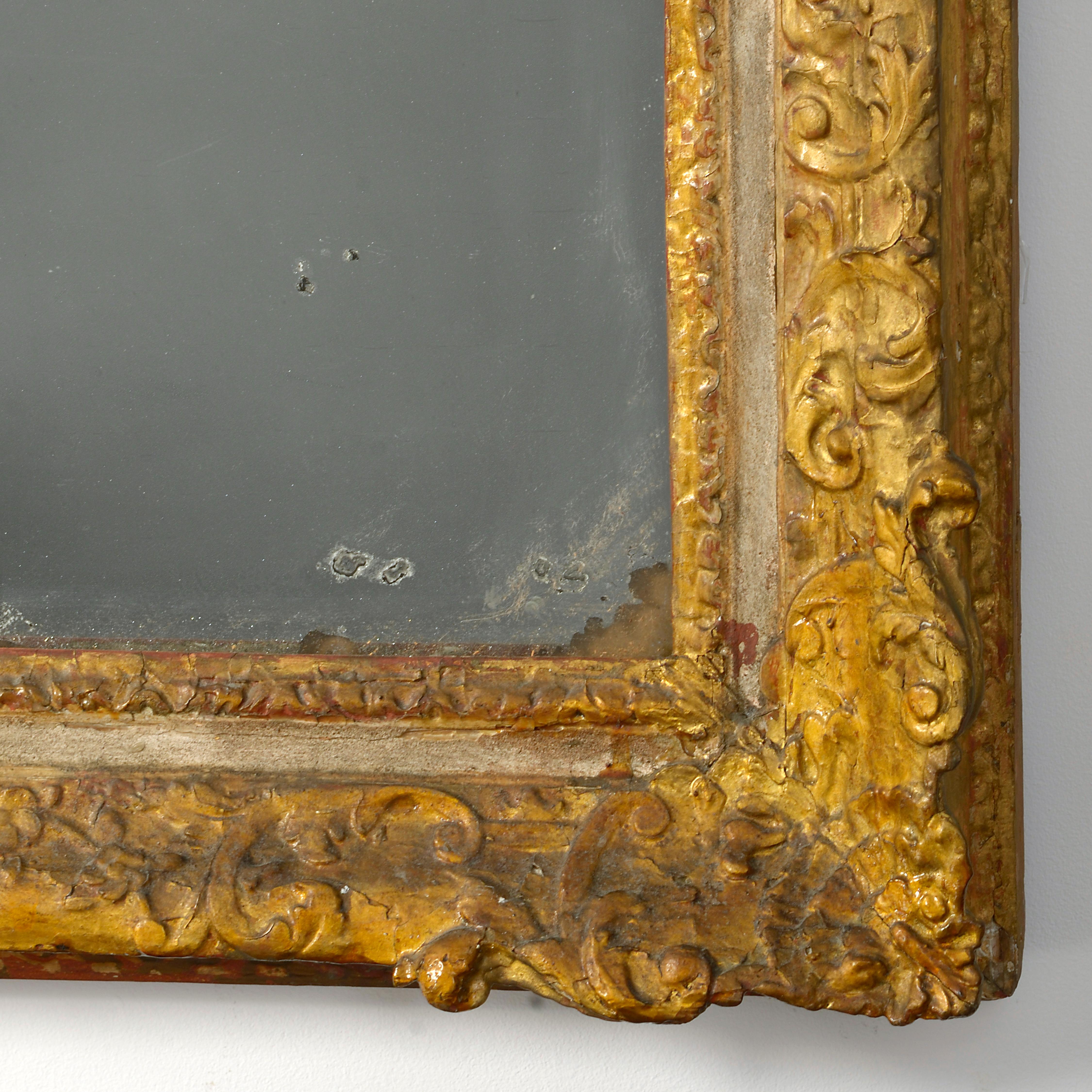 Early 18th Century Regence Period Giltwood Mirror at 1stDibs