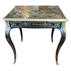 Early 18th Century Regency Period Boulle Brass Inlaid Side Table