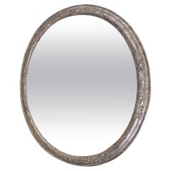 Early 18th Century Silver Gilt Oval Mirror