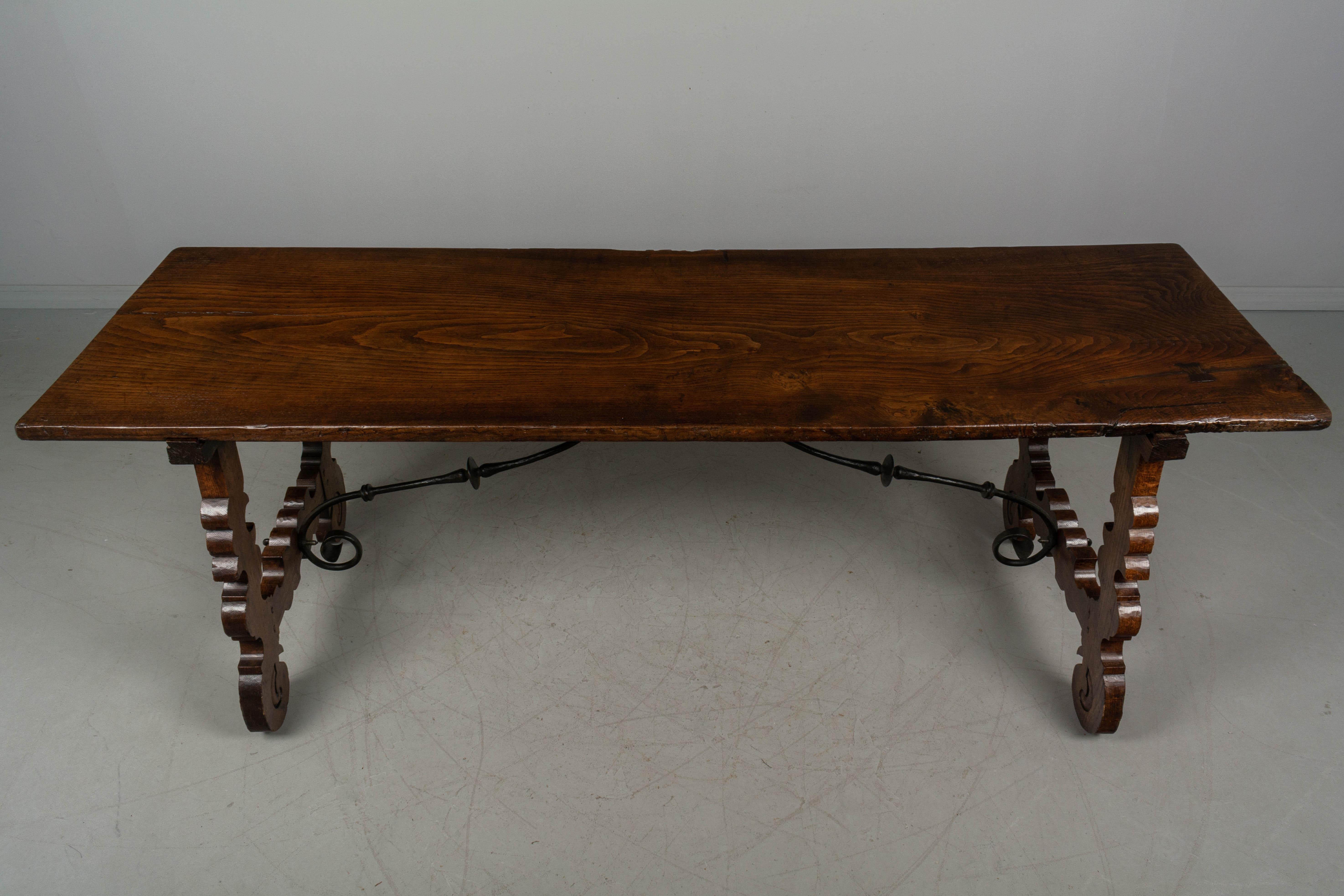 Early 18th Century Spanish Baroque Table or Refectory Table 1