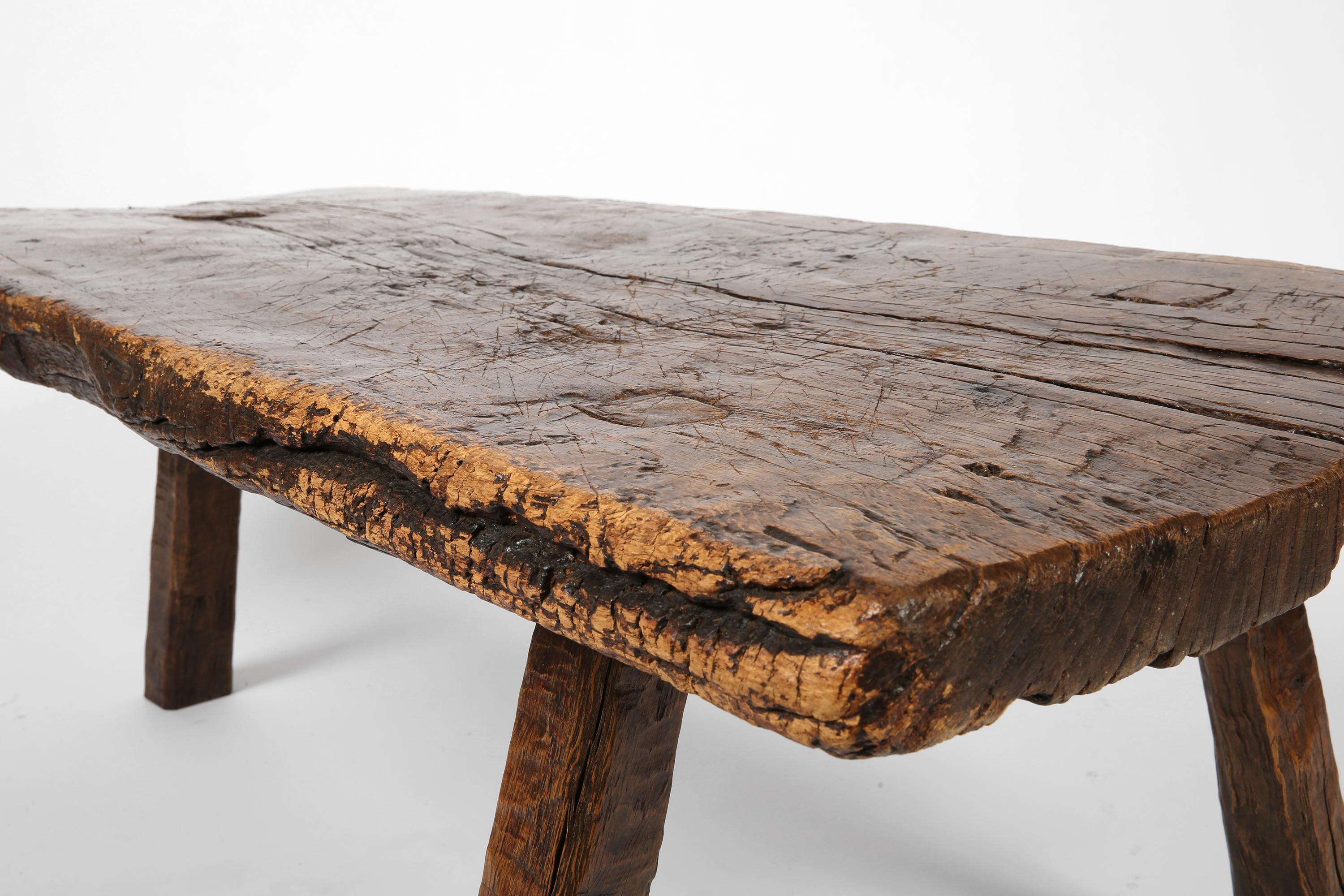 Walnut Early 18th Century Spanish Shepherd's Table For Sale