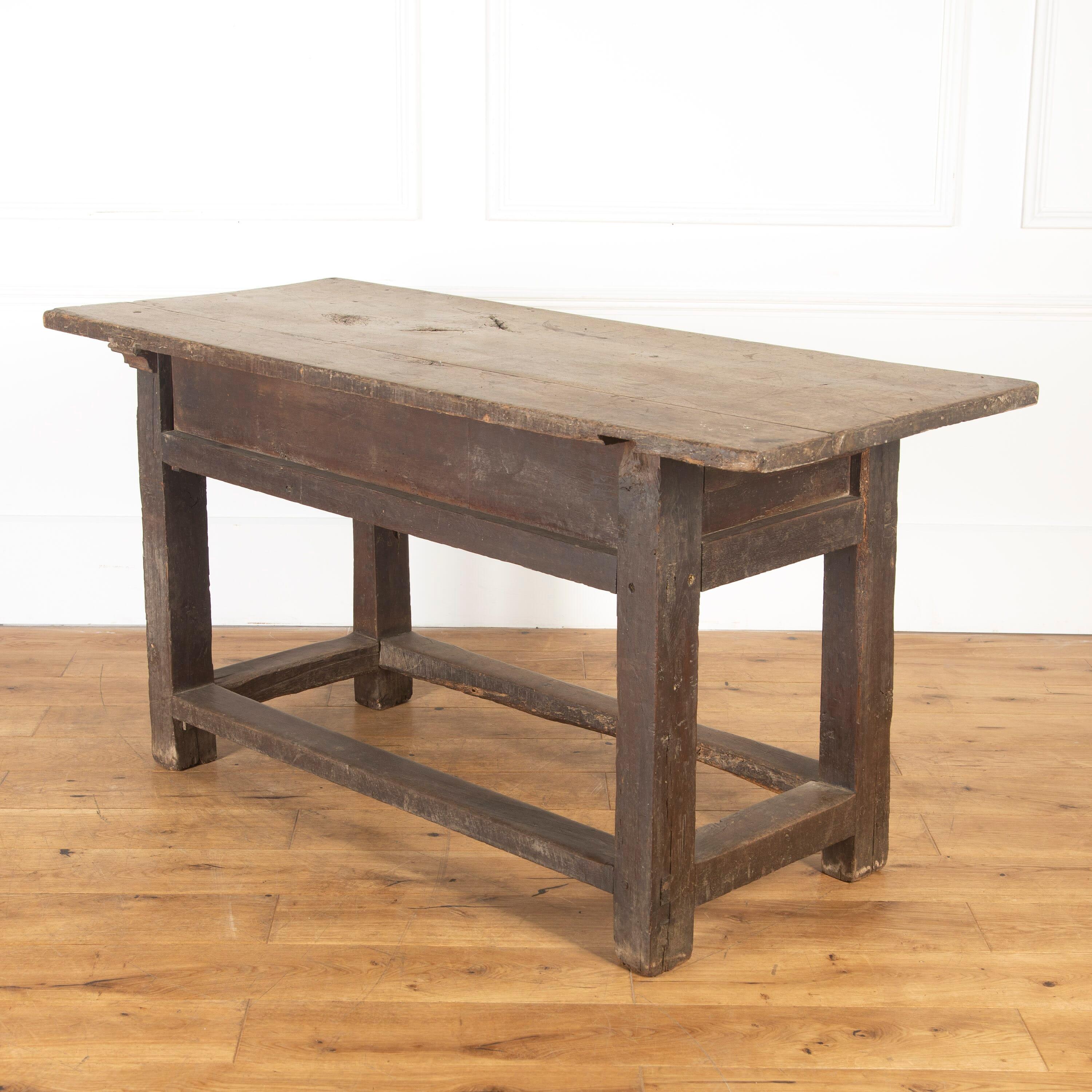 Rustic Early 18th Century Spanish Table For Sale