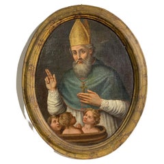 Early 18th Century St Nicholas, Oil on Canvas