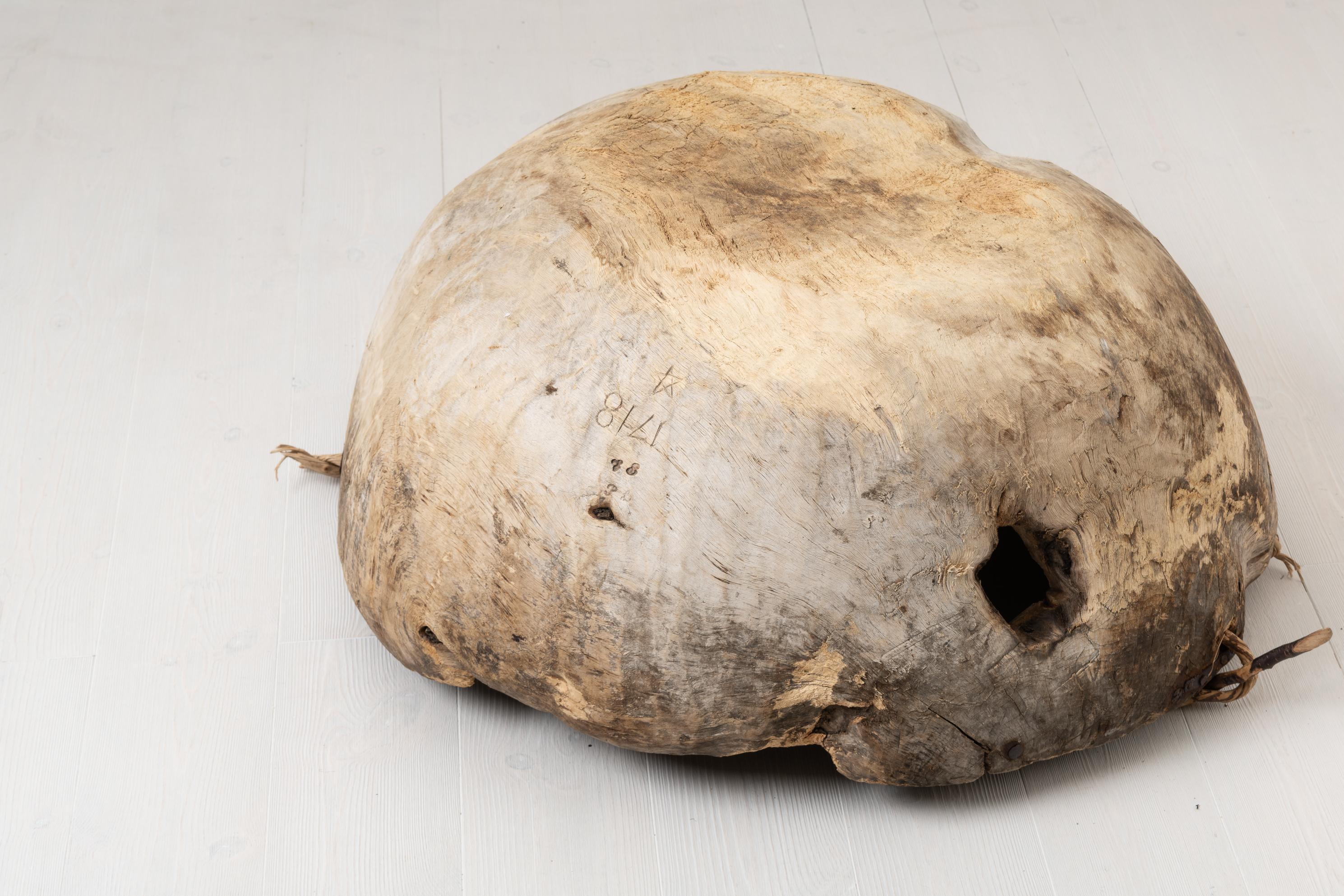 Early 18th Century Swedish Large Primitive Root Bowl 3