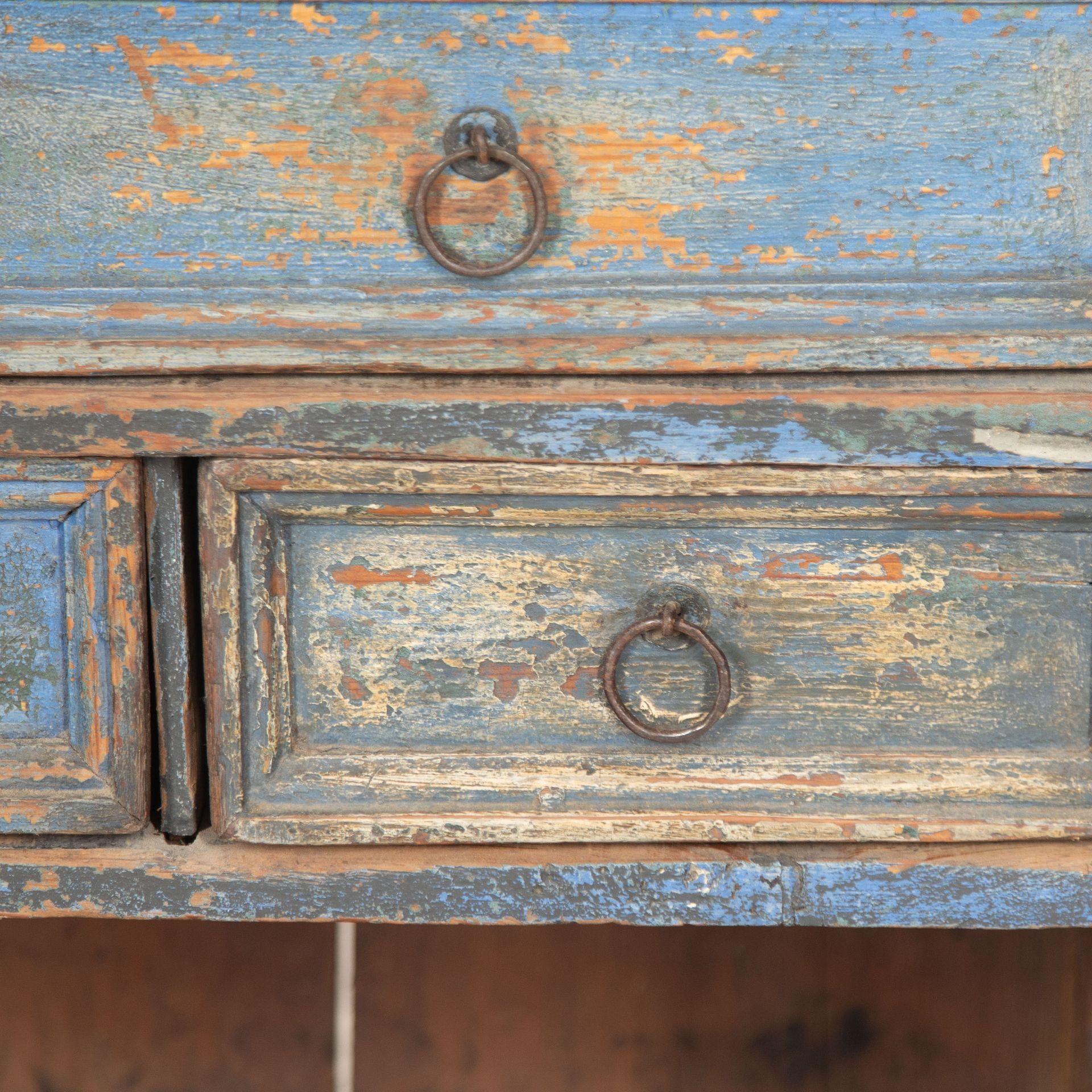 Early 18th Century Swedish Painted Cupboard For Sale 5