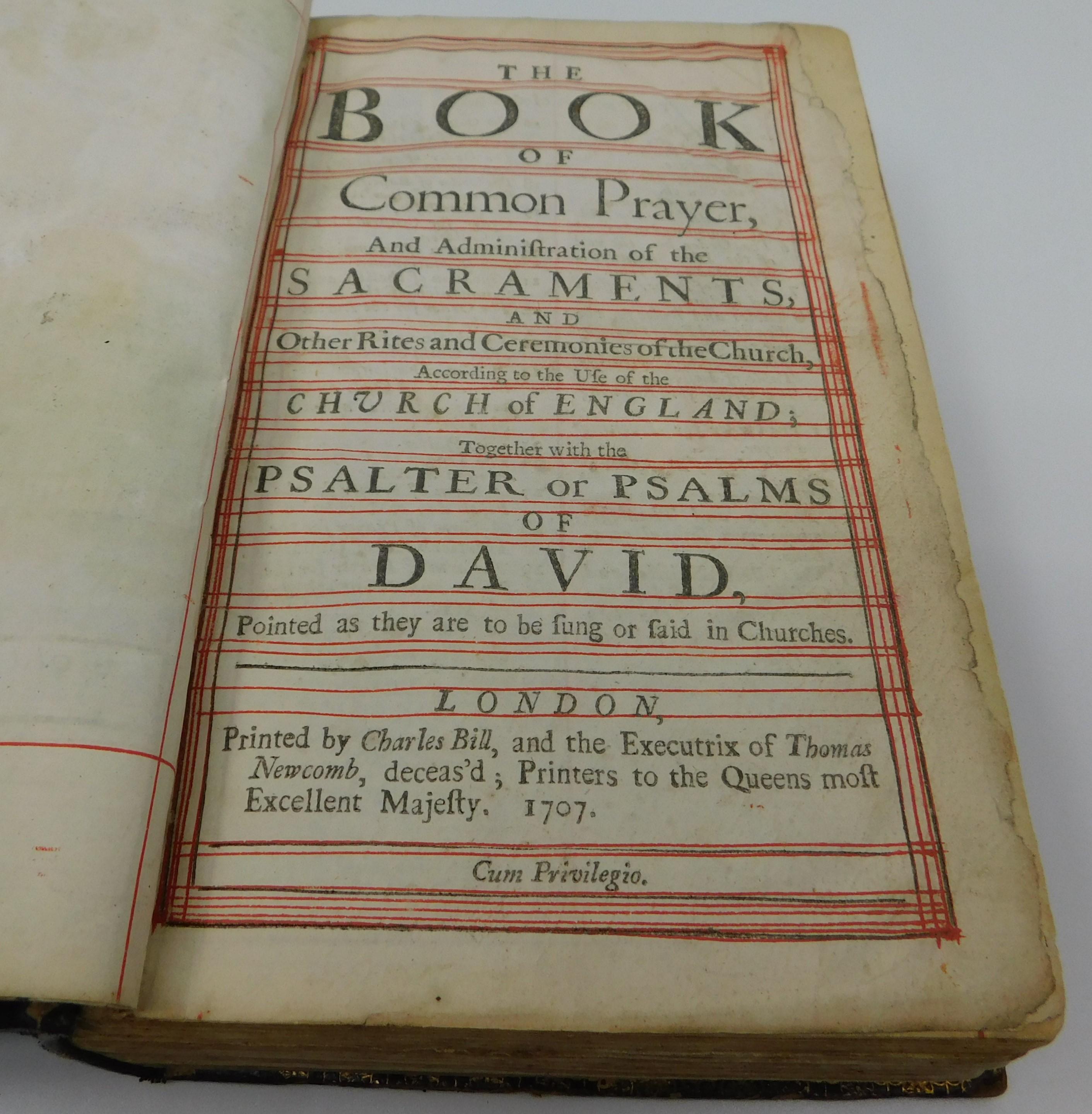 Early 18th Century the Book of Common Prayer Book English Hand Colored Plates 3