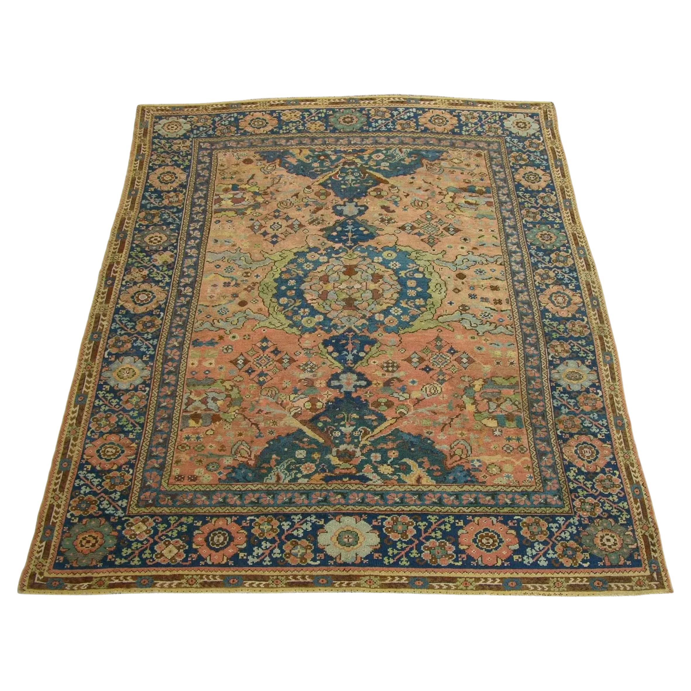 Early 18th Century Turkish Rug 10'7'' X 8'10'' For Sale