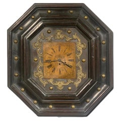 Early 18th Century Tuscany Octagonal Walnut Clock