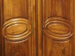 Early 18th Century Walnut and Olive Wood Armoire from Eastern France
