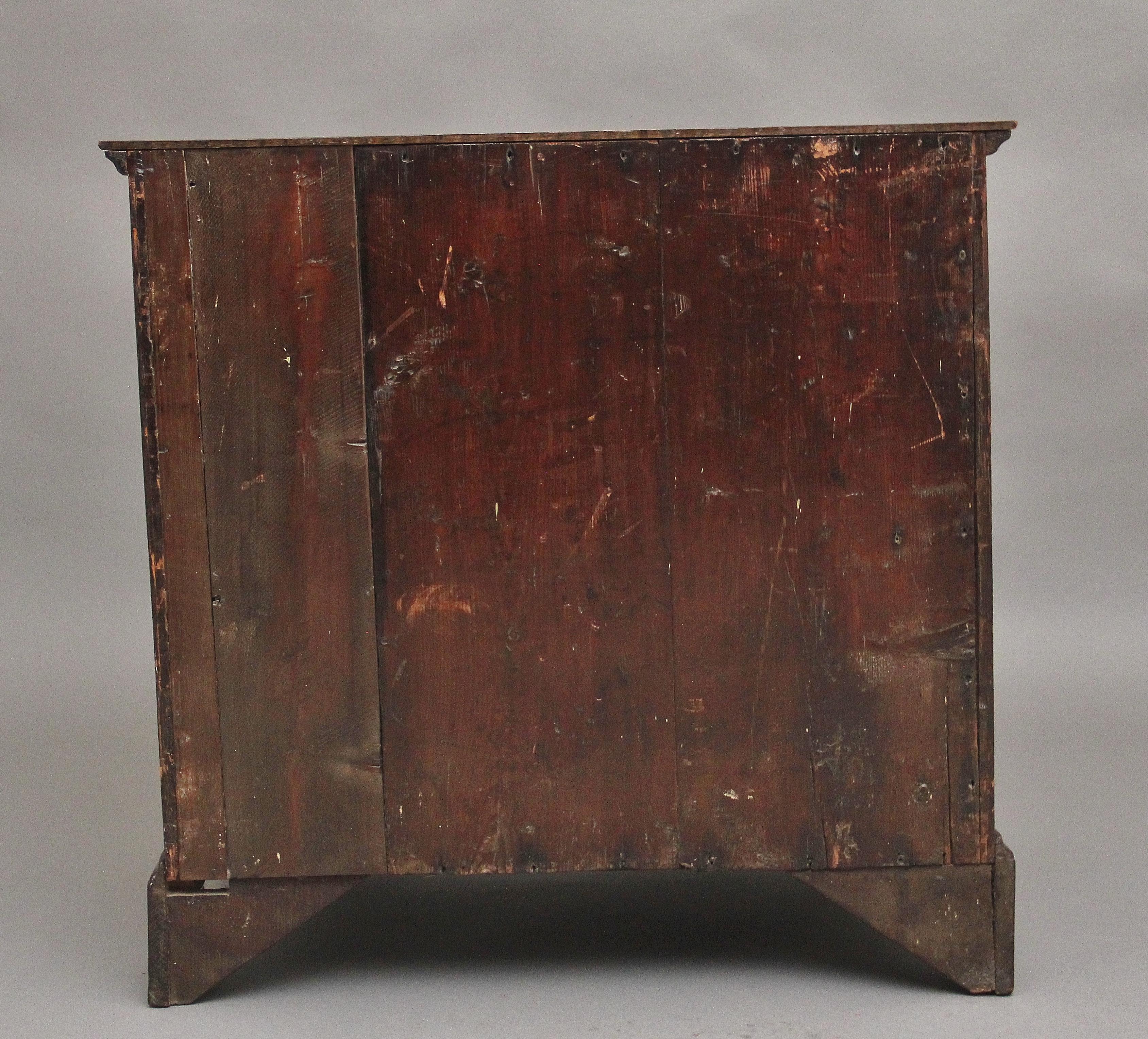 Mid-18th Century Early 18th Century walnut chest For Sale