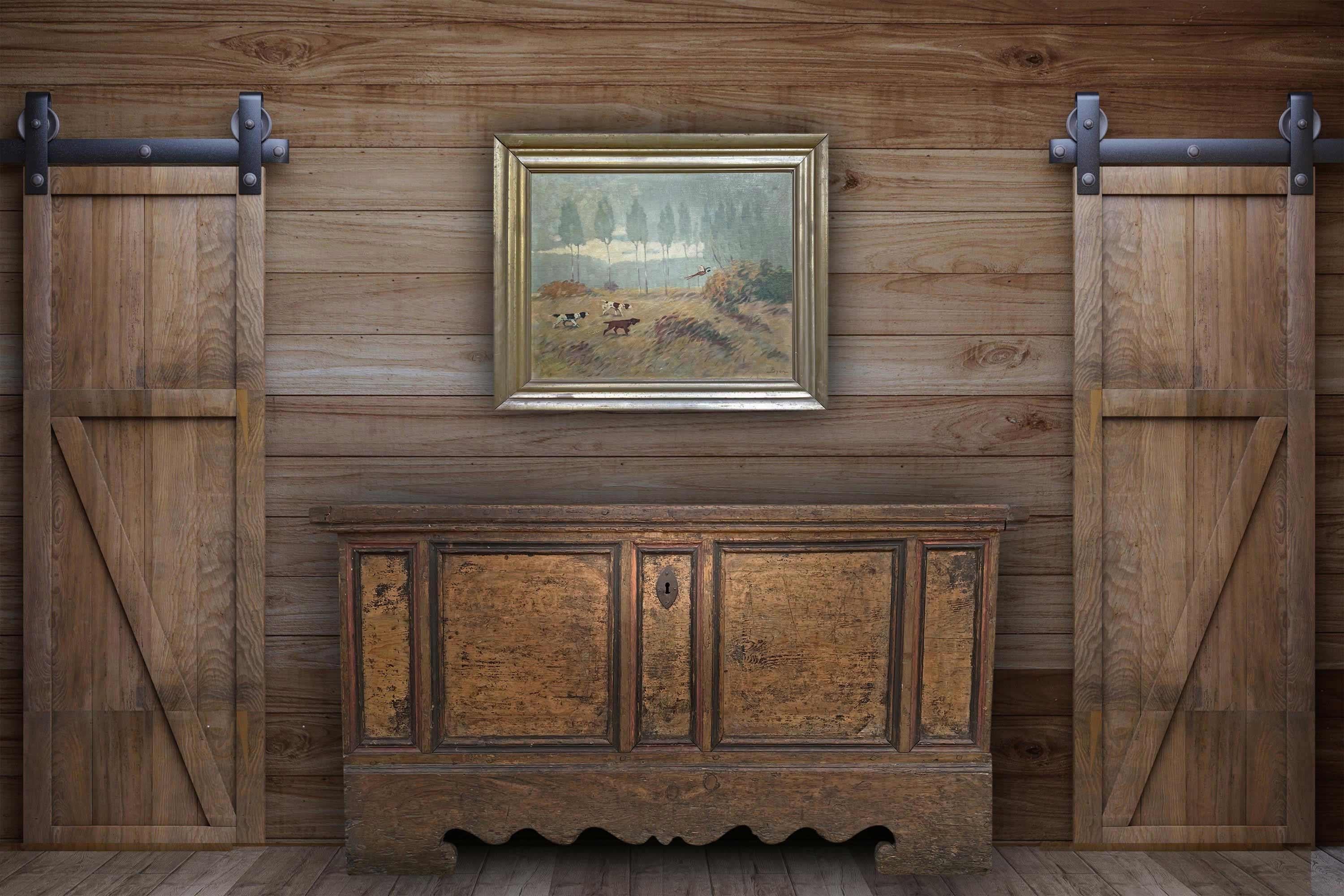 Folk Art Early 18th Century Wedding Blanket Chest