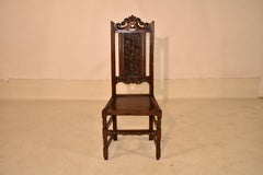 Early 18th Century Welsh Oak Joined Backstool