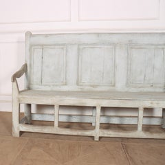 Early 18th Century Welsh Painted Tavern Bench
