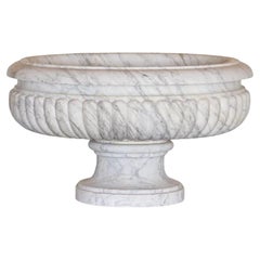Early 18th Century White Marble Wine Cooler of Grand Proportions