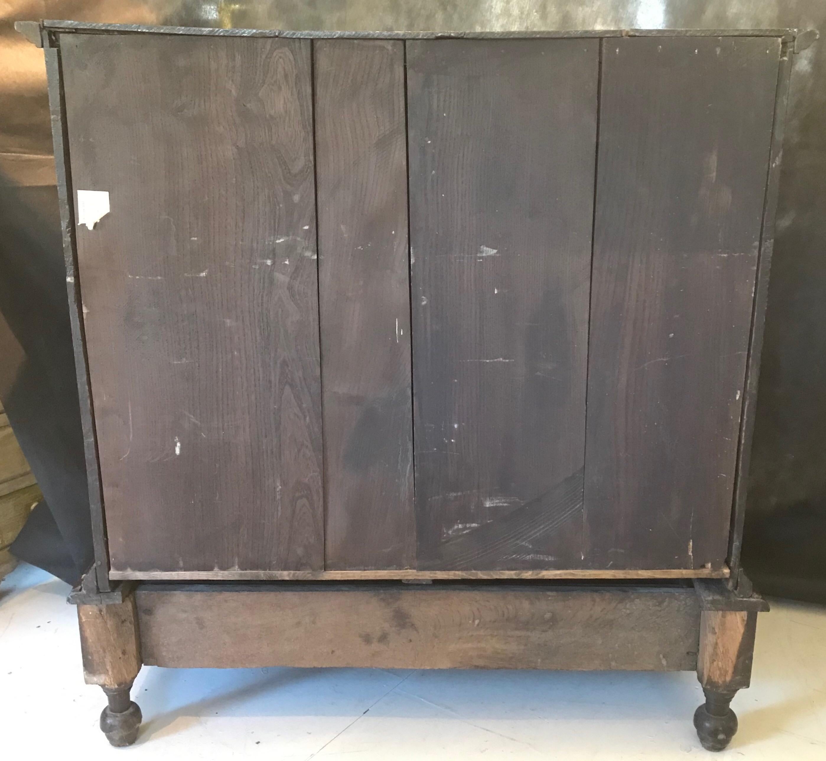 Early 18th Century William and Mary British Chest on Stand For Sale 6