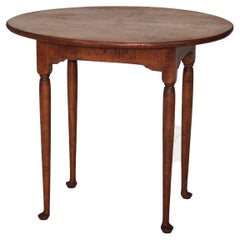 Early 18thC Antique Queen Anne Tiger Maple Serving Stand C1770