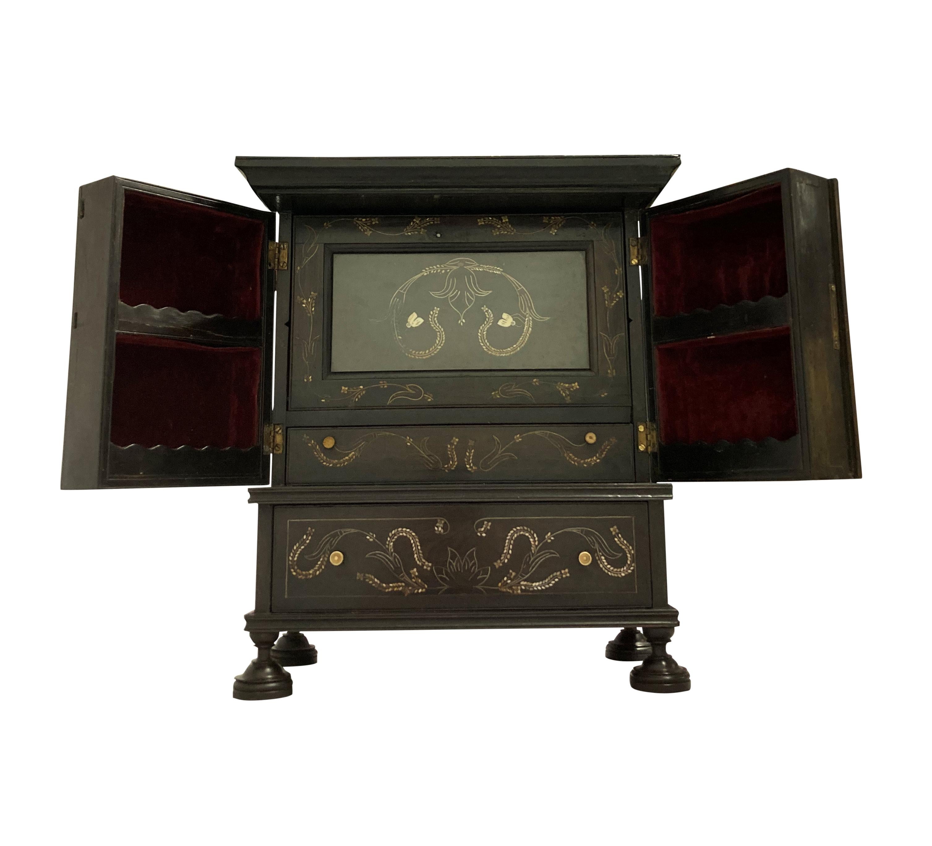 Early 19 Century Anglo-Indian Cabinet in Ebony 3