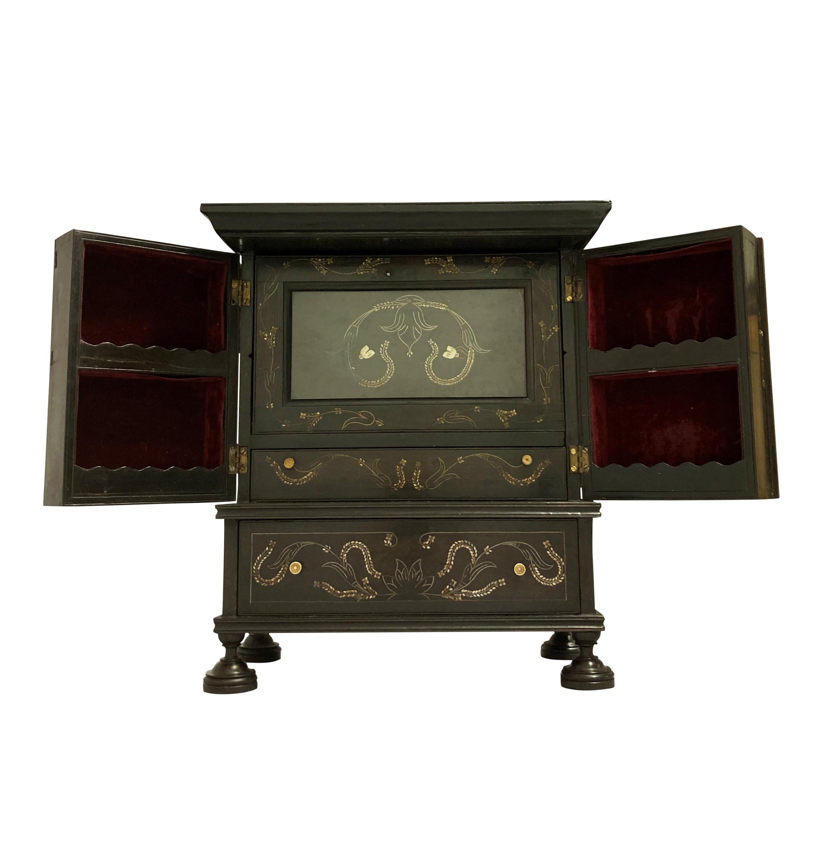 Early 19 Century Anglo-Indian Cabinet in Ebony 4