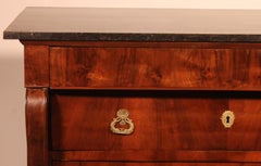 Early 19 Century French Chest Of Drawers In Walnut