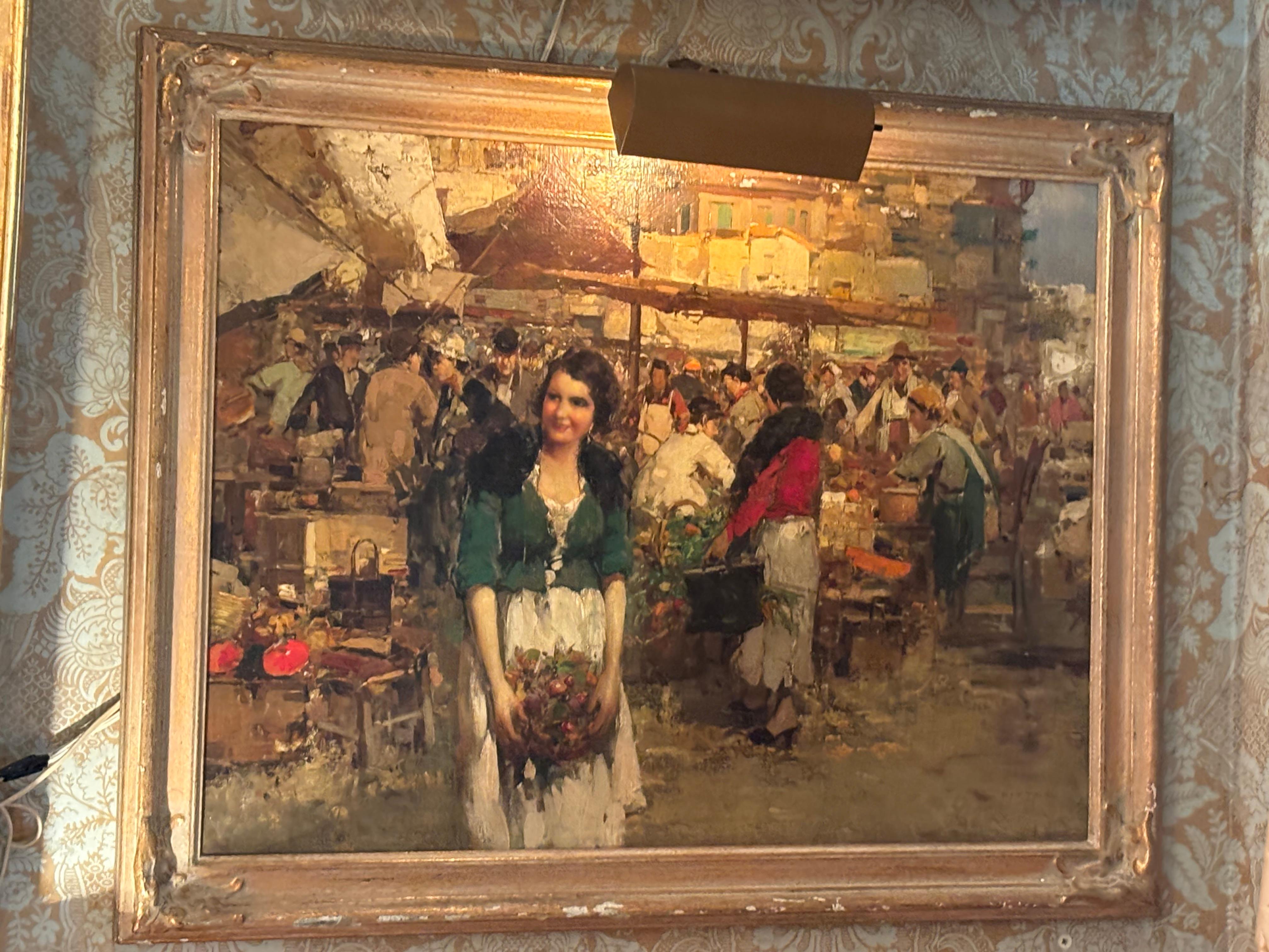Peinture italienne du début du 19e siècle intitulée 
